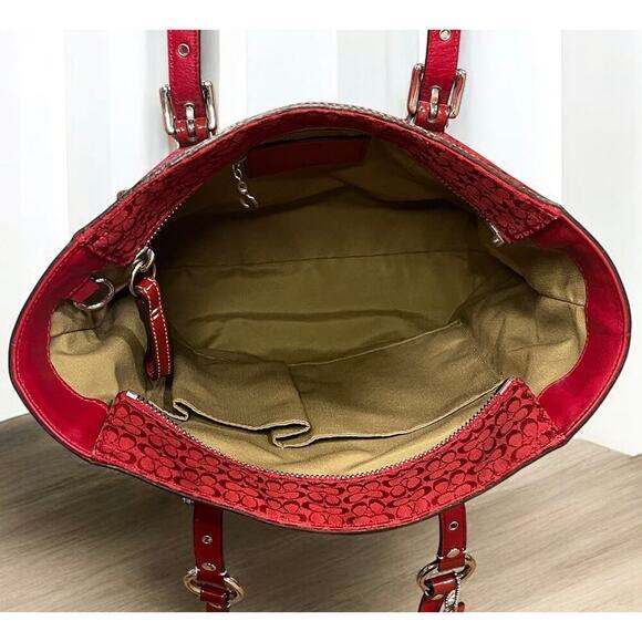 Y2K Coach F12344 Mini Signature Gallery Tote Bag & Wristlet - Picture 6 of 16